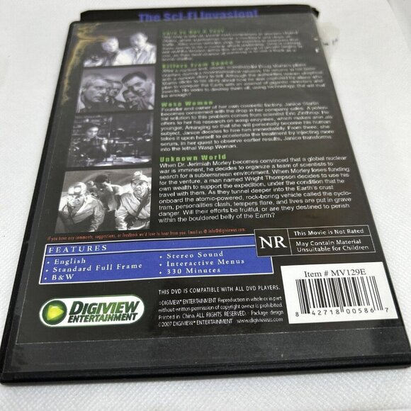 The Sci-Fi Invasion 4 Science Fiction Classic Movies DVD - Picture 2 of 4